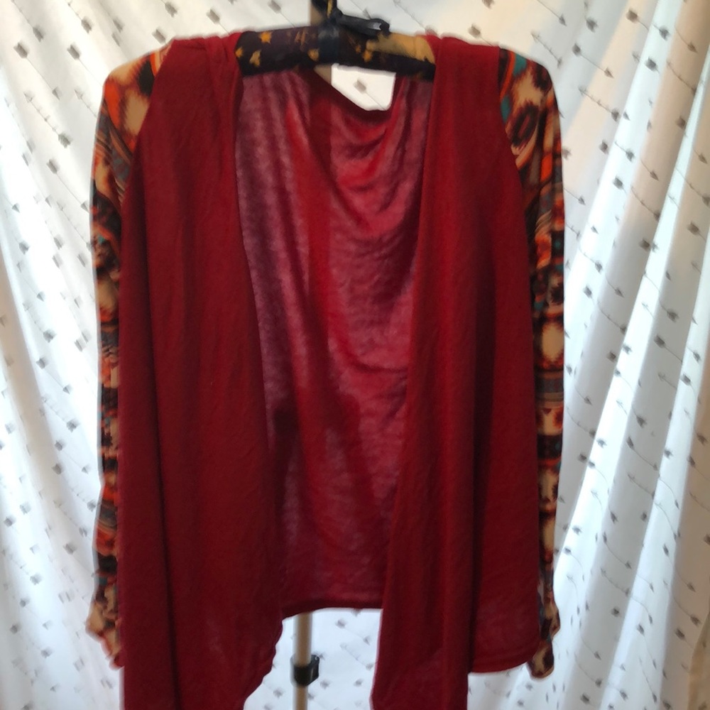 Justice cardigan with Indian print.